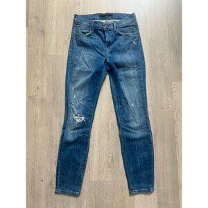 J BRAND Women's Skinny Jeans Size 26 Blue Destroy